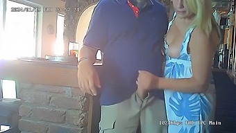 Server Found Pleasuring Her Boss At The Bar